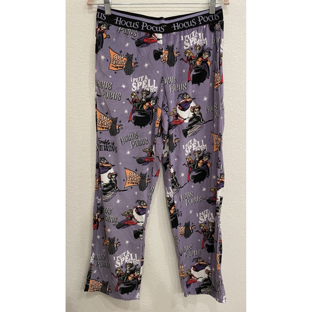 Disney Hocus Pocus Halloween Pajama Pants Women's Medium 8-10‎ Sanderson Sisters